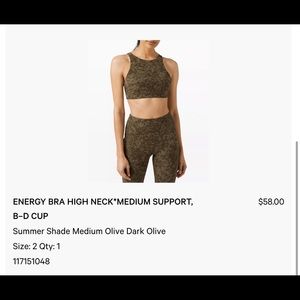 Lululemon Sports Bra